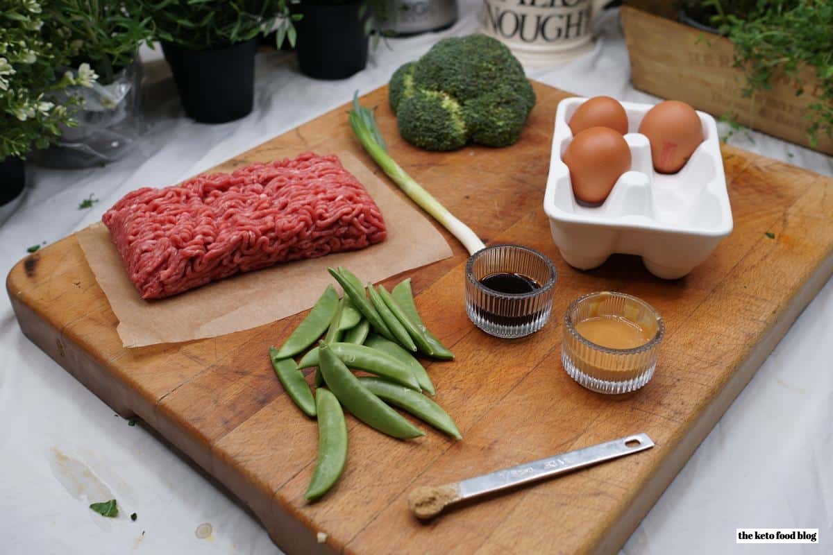 Ingredients for Veggie Fried Beef