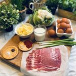 Ingredients for cauliflower omelet