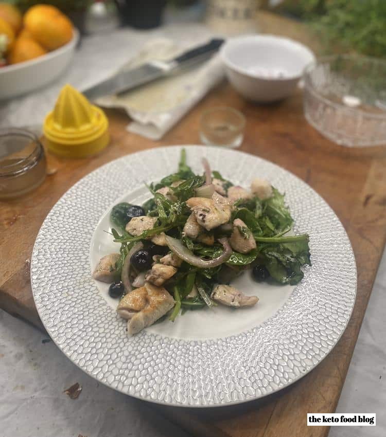 Keto Lemon Blueberry Chicken Salad