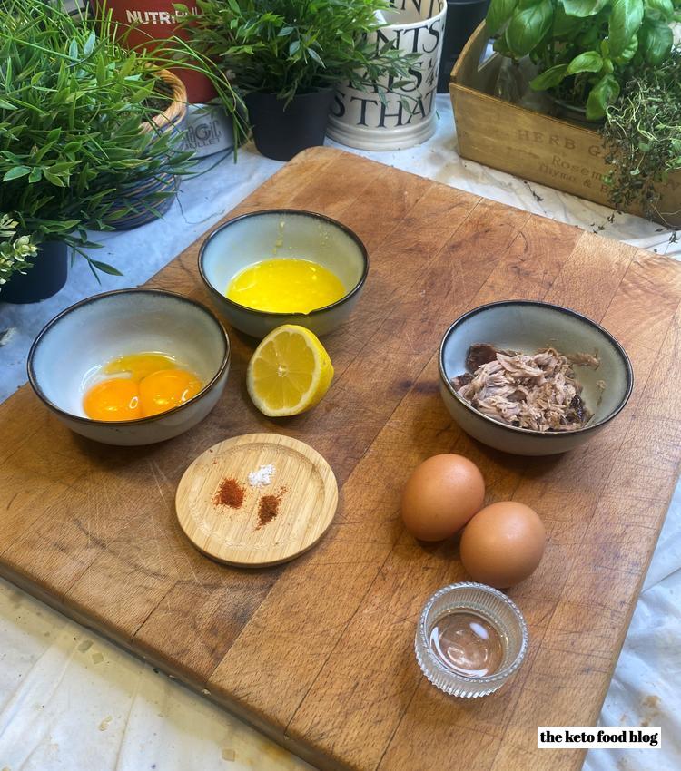 Ingredients for Spicy Pulled Pork Eggs Benedict