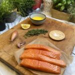 garlic and thyme salmon skillet